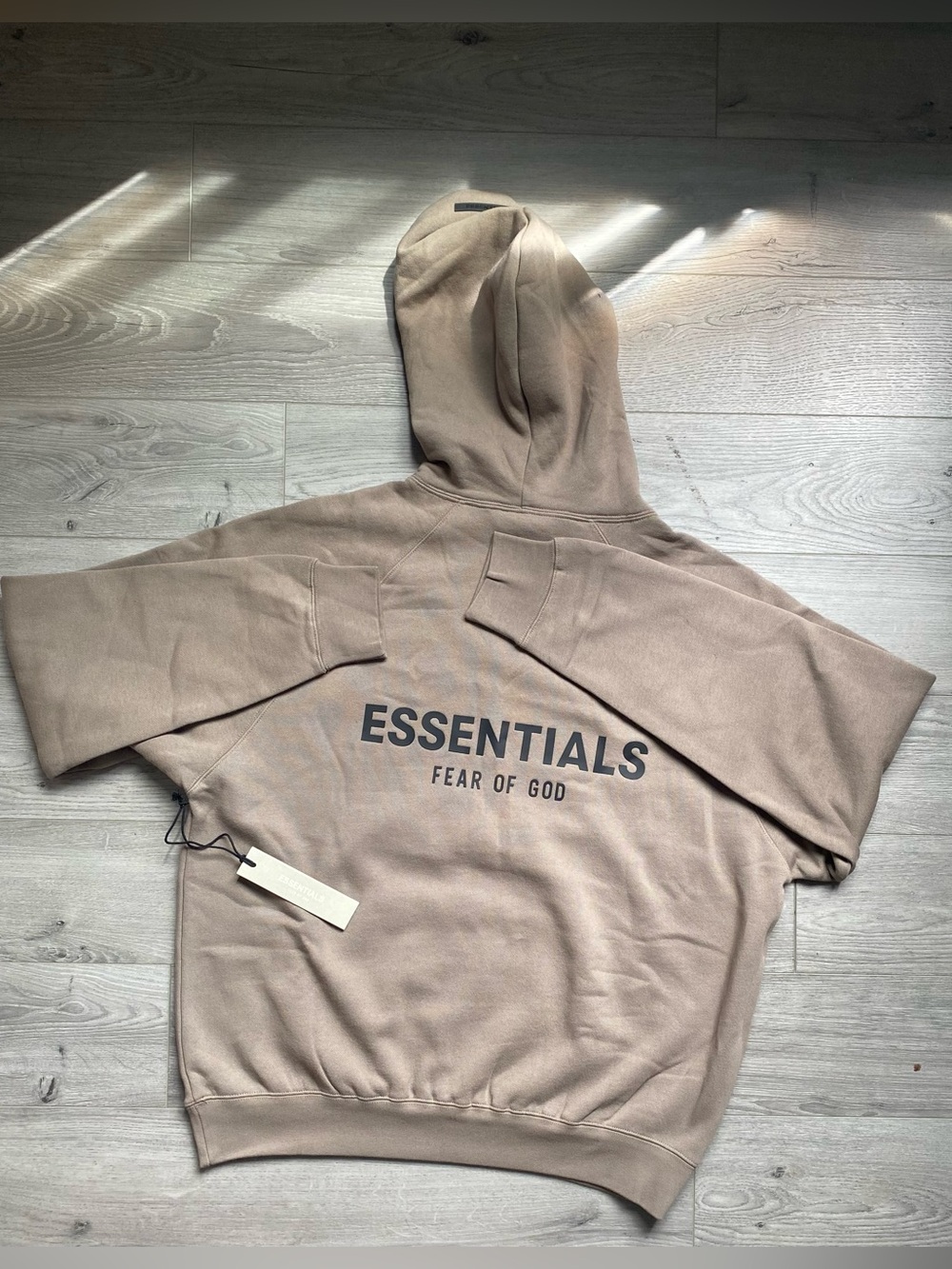 Fear of God ESSENTIALS Taupe Hoodie Size M